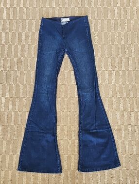 Free People Dark Blue Flare Jeans